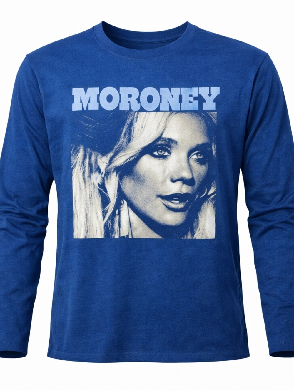 Megan Moroney Country Music Long Sleeve Graphic Tee Blue Shirt Small